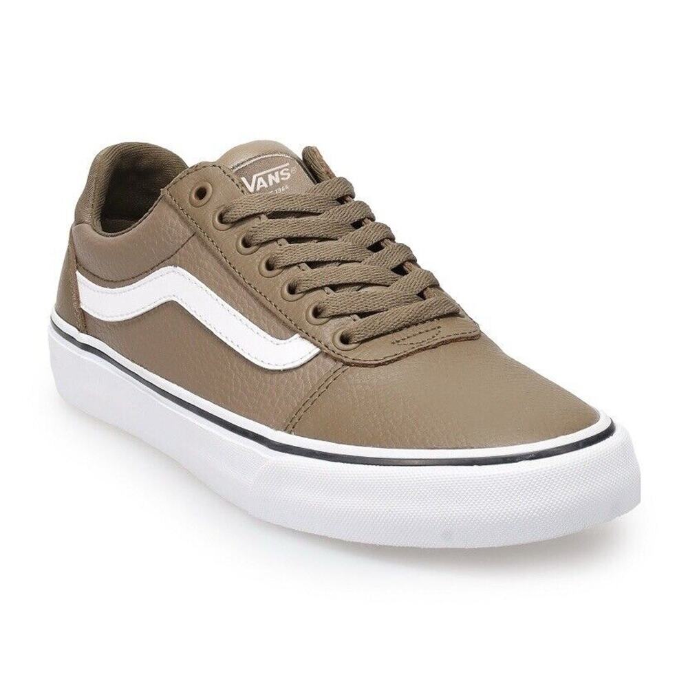 Vans Ward DX Sz 11 Tumble Leather Brown Sneakers For Men
